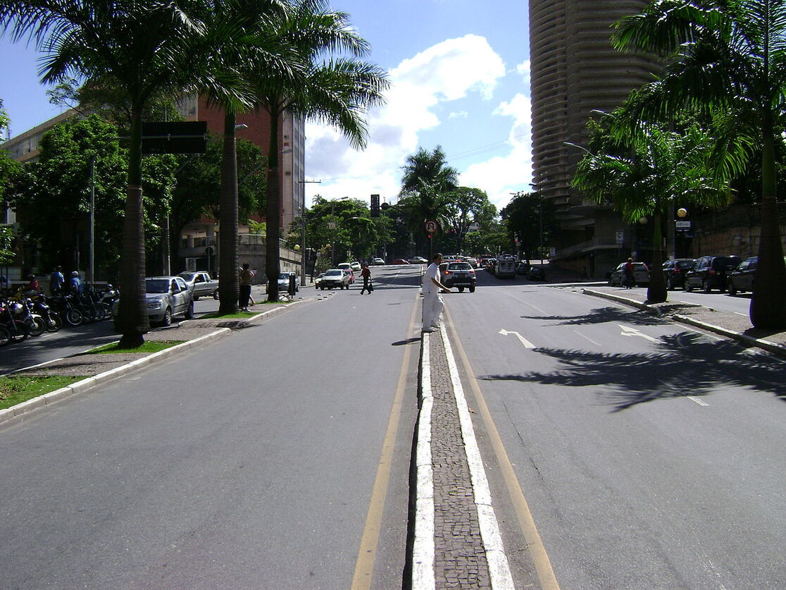 Avenida no Belo Horizonte